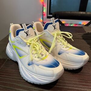 Louis Vuitton Run Away Pulse leather trainers